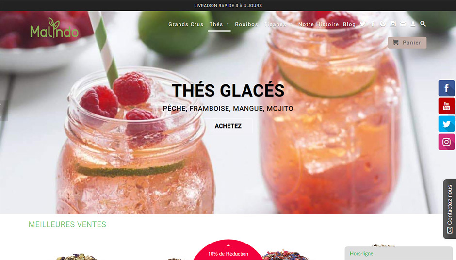 Malindo – Thé Bio, Tisanes, Rooibos